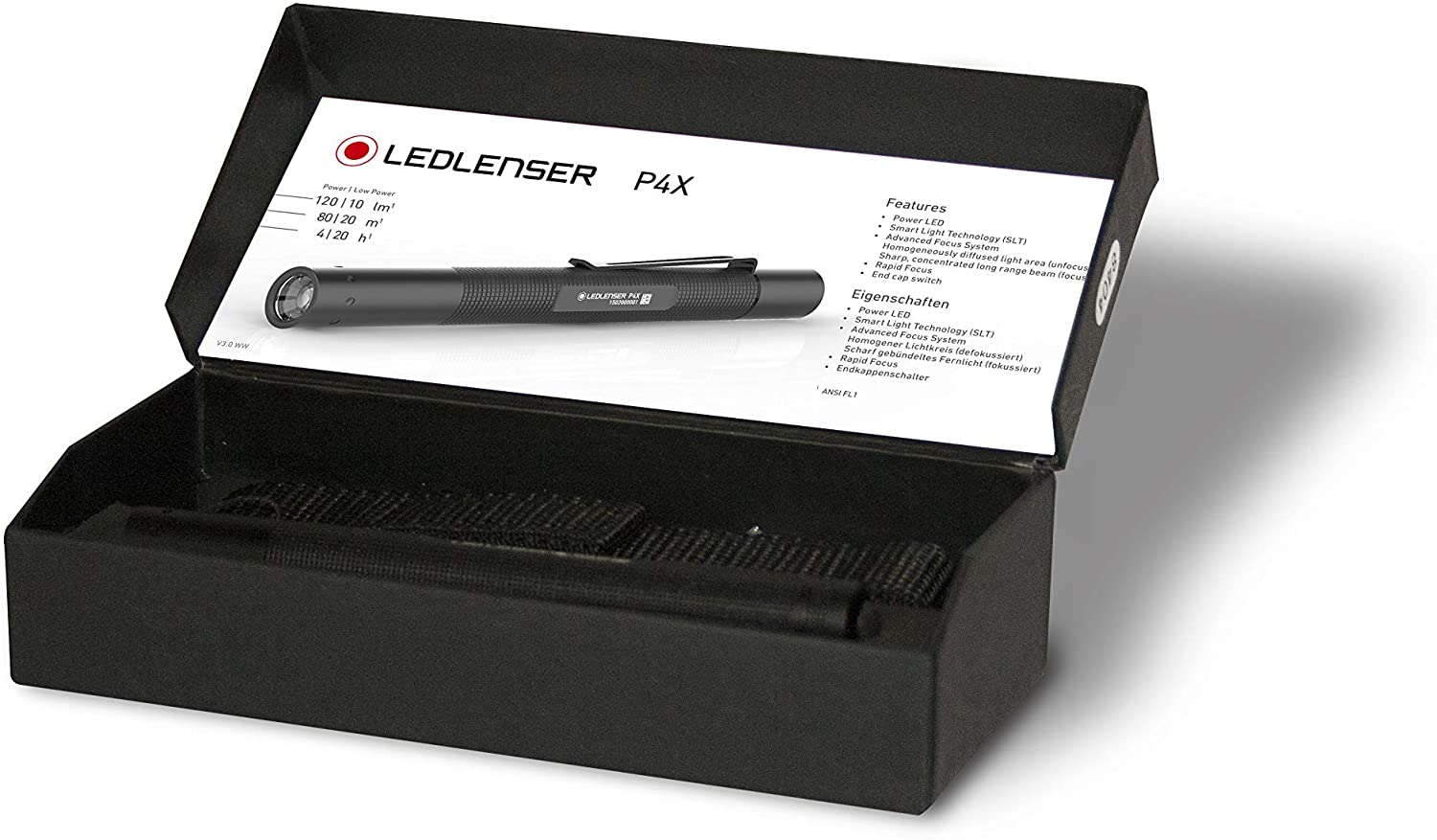 led. nser p4x torch box with powerful light output