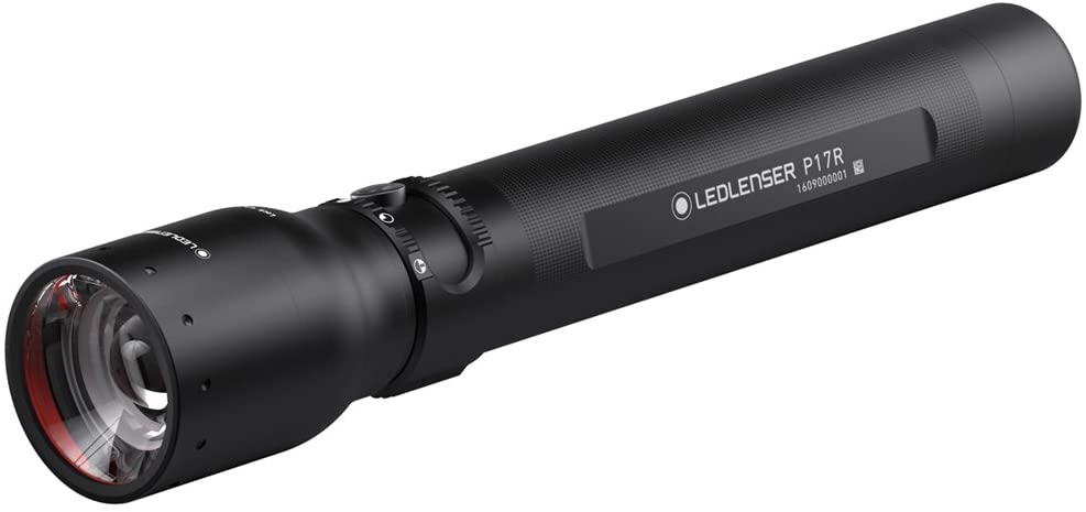 ledlenser p17r led allround torch, 1000 lumens, 60-hour run time, robust metal housing, focusable, includes battery set - a photo