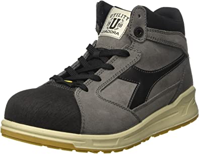 diadora d-jump hi pro s3 esd, unisex adults’ work shoes, grey (grigio acciaio/nero antracite), 4.5 uk (37 eu) - a photo