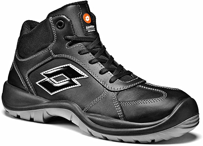 lotto works men's safety shoes black black 6 - a photo