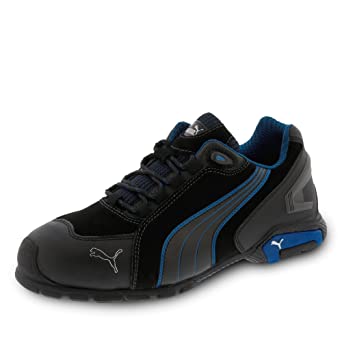 puma 642750-256-45 safety shoes rio low s3 src, size 10.5, black - en safety certified - a photo