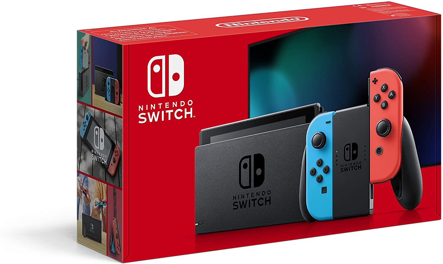 nintendo switch (neon red/neon blue) - a photo