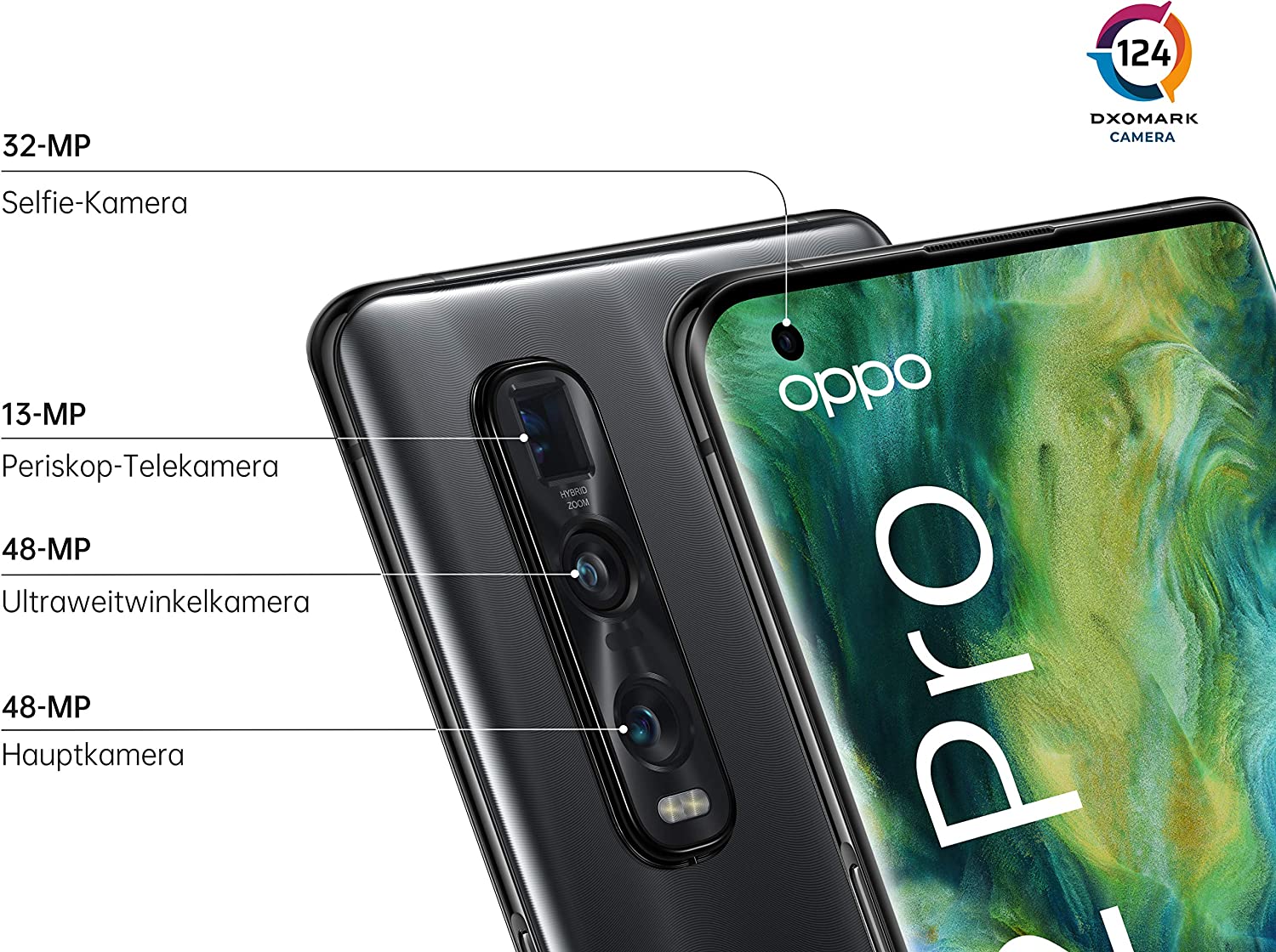 oppo find x2 pro smartphone 17.02 cm oled display 5g 512 gb internal memory 12 gb ram triple camera 4260 mah colour os 7.1, black