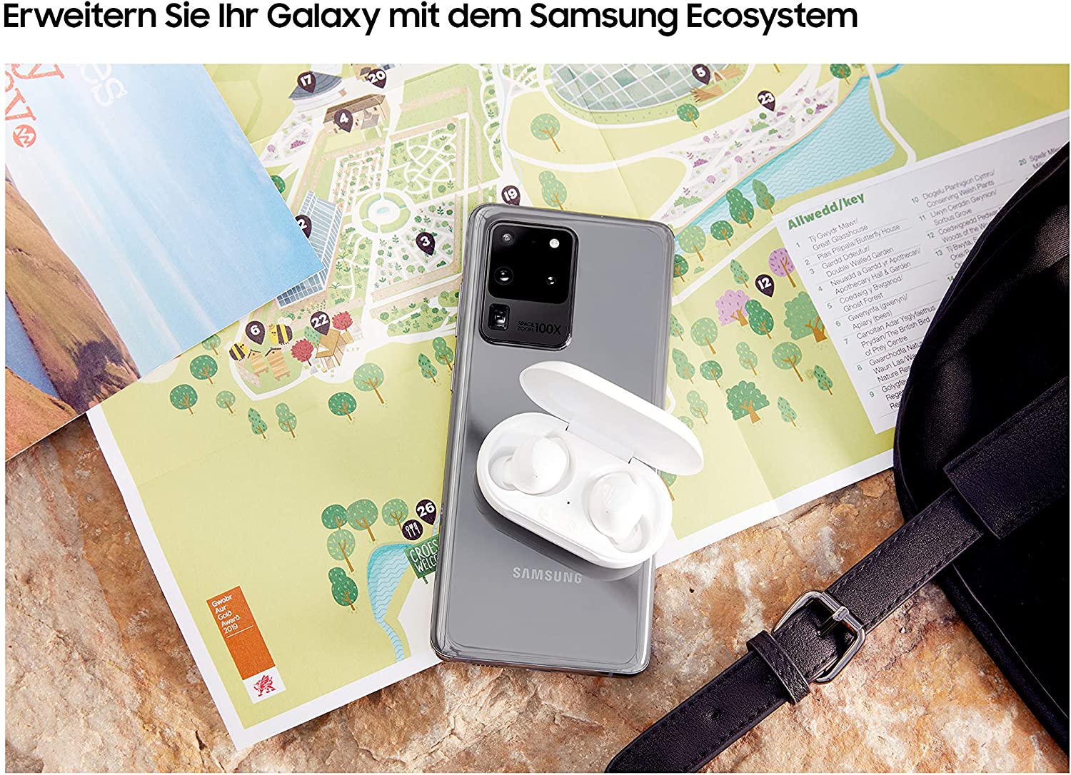 samsung galaxy s20 ultra 5g smartphone bundle, 128 gb, grey