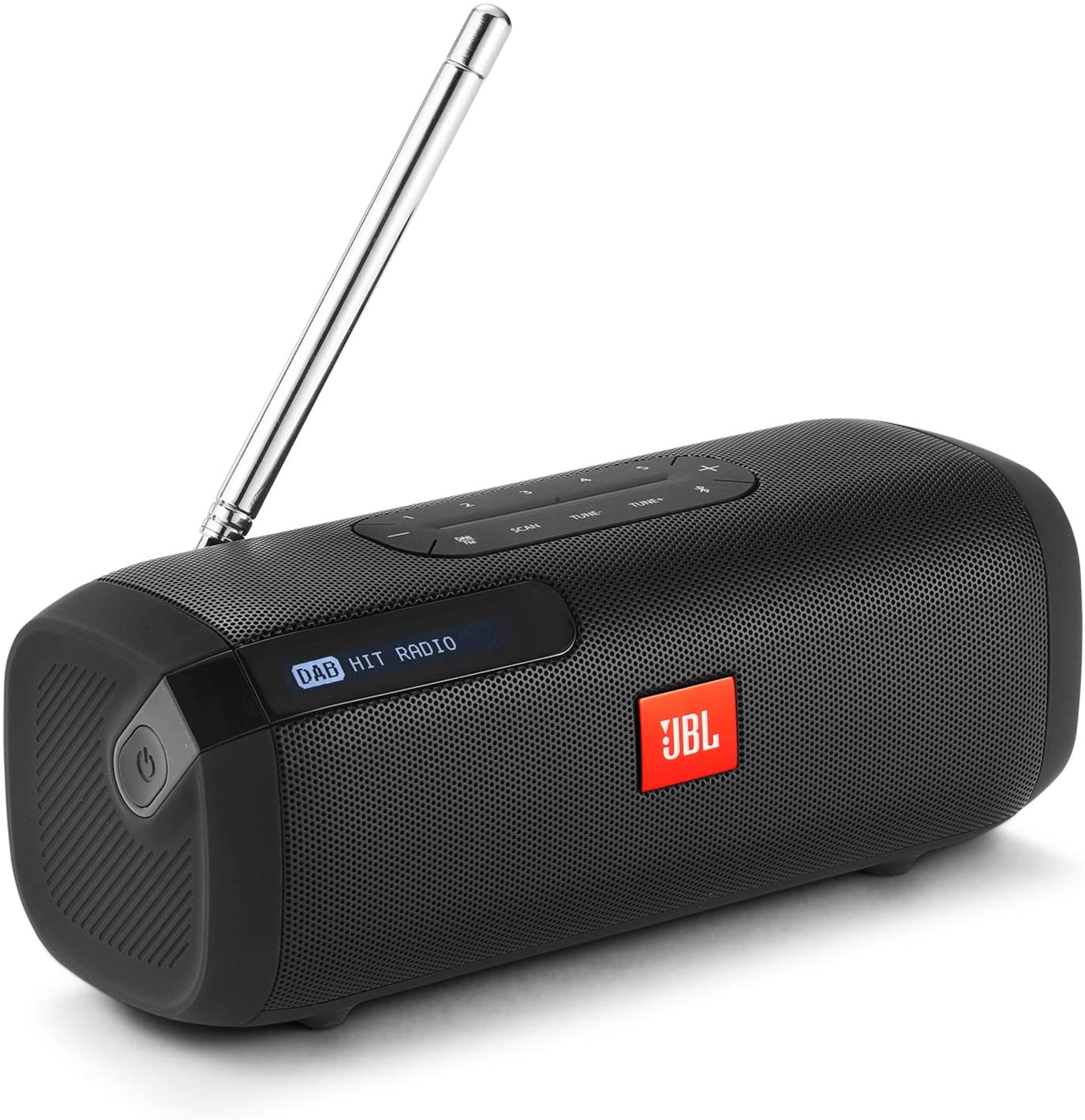 jbl tuner - portable bluetooth speaker with dab and fm digital radio (jbl-tuner-blk) - a photo