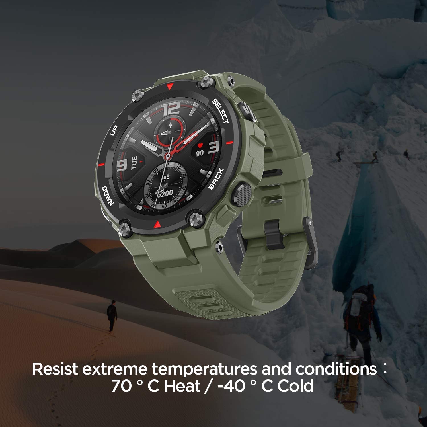 amazfit t-rex smartwatch, military standard certified