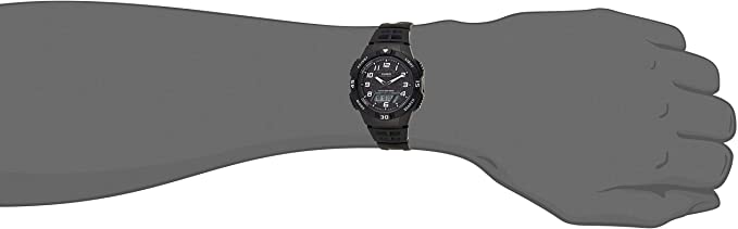 casio collection men's solar collection analogue-digital quartz watch aq-s800w-1bvef