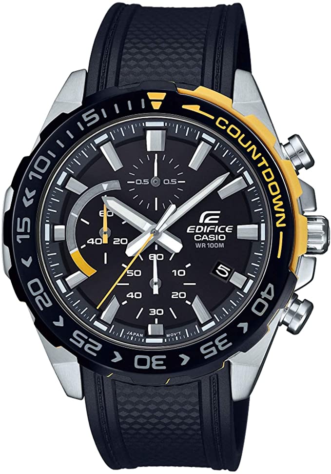 casio edifice men's chronograph quartz watch efr-566, black - efr-566pb-1avuef - a photo