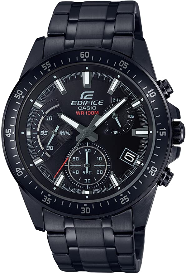 casio edifice men's solid stainless steel case and stainless steel bracelet watch strap efv-540dc-1avuef - a photo