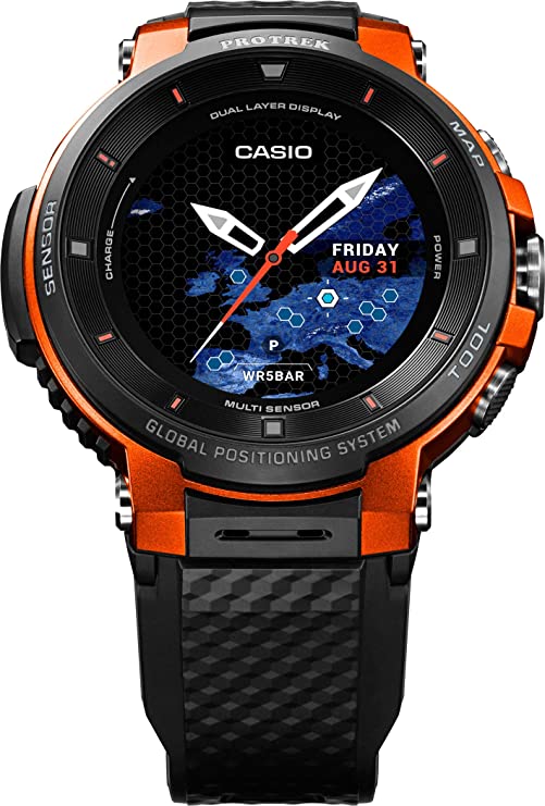 casio men's analog - digital quartz watch with resin strap wsd-f30-rgbae