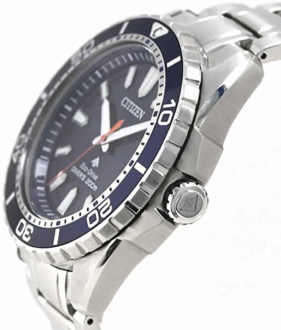 citizen men's analogue solar powered watch with stainless steel strap bn0191-80l
