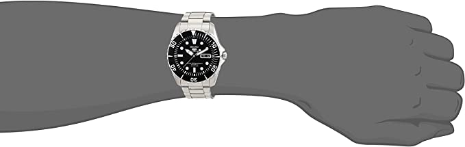 seiko men's analogue automatic watch with stainless steel bracelet - snzf17k1