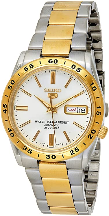 seiko men's analogue automatic watch with stainless steel strap snke04k1 - a photo