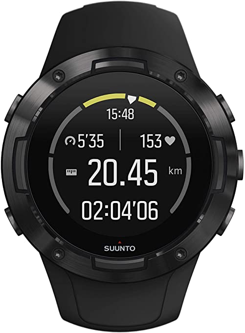suunto 5 unisex adult gps multisport watch, mineral glass, stainless steel, silicone, graphite, ss050302000