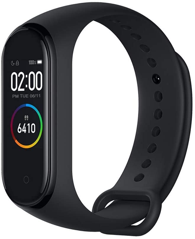 xiaomi mi band 4 smart fitness wristband pulse monitor 135 mah colour screen bluetooth 5.0 newest 2019 (black) - a photo